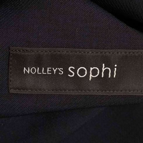 ノーリーズソフィー NOLLEY’S sophi 麻調ツイルVネックジャケット レディース 40