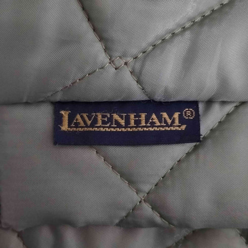 ラベンハム LAVENHAM イングランド製 コーデュロイ切替 フード付き キルティングコート レディース 38