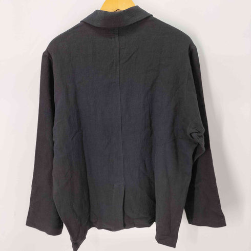 コムアーチ comm arch LINEN VIYELLA JACKET リネン混 オープンカラーシャツジャケット メンズ 4