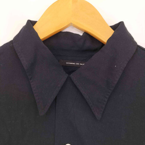 トキオクマガイ TOKIO KUMAGAI HOMME DE NUIT 80S~90S レーヨンオープンカラーシャツ 両フラップ ブラック アーカイブ メンズ JPN:46