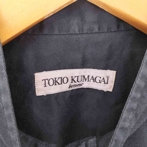トキオクマガイ TOKIO KUMAGAI 80S~90S スタンドカラーコットンシャツ メンズ JPN:M