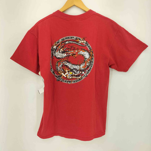 SMP USA製 Y2K ドラゴン 龍 両面プリント クルーネック Tシャツ メンズ import:M