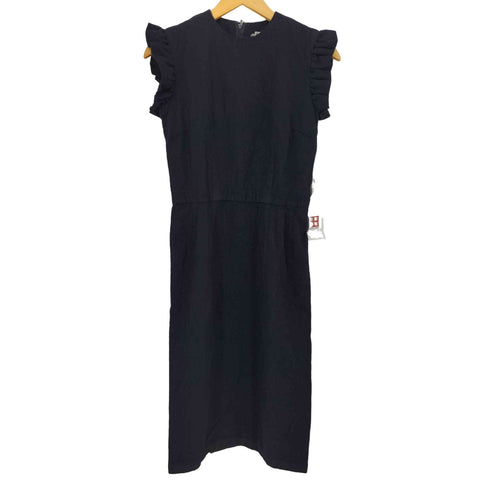 ローブドシャンブルコムデギャルソン robe de chambre COMME des GARCONS 99AW AD1999 袖フリル ウール縮絨ノースリーブワンピース レディース