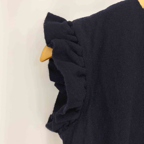 ローブドシャンブルコムデギャルソン robe de chambre COMME des GARCONS 99AW AD1999 袖フリル ウール縮絨ノースリーブワンピース レディース