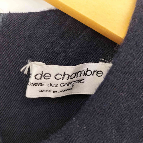 ローブドシャンブルコムデギャルソン robe de chambre COMME des GARCONS 99AW AD1999 袖フリル ウール縮絨ノースリーブワンピース レディース