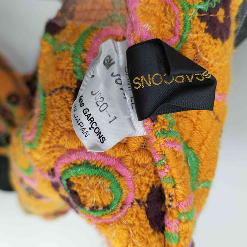 コムデギャルソン COMME des GARCONS フラワー刺繍ロングノーカラーべスト レディース