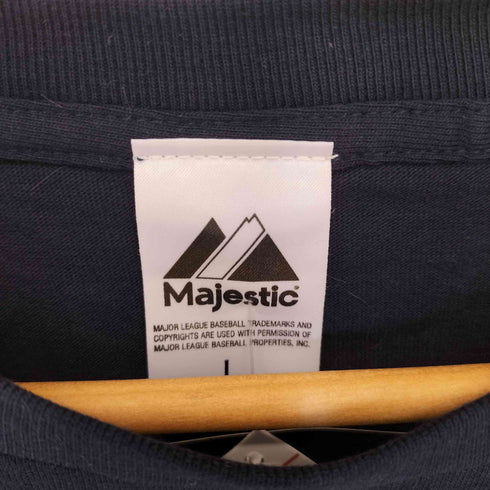 マジェスティック MAJESTIC チームロゴ クルーネック Tシャツ メンズ L