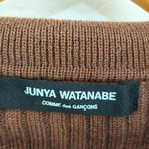 ジュンヤワタナベコムデギャルソン JUNYA WATANABE COMME des GARCONS リブライン ハーフジップニット レディース
