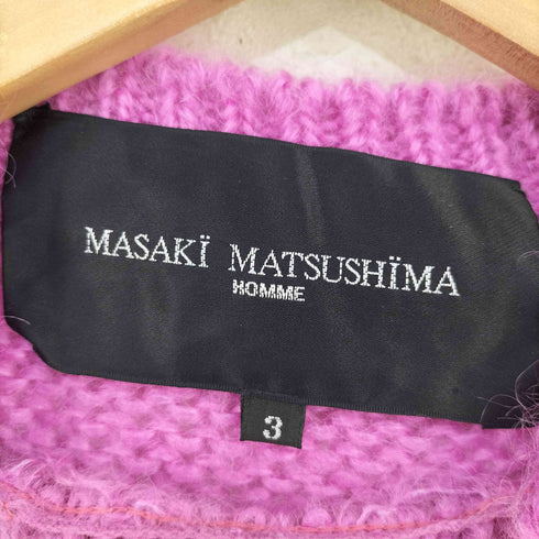 マサキマツシマ MASAKI MATSUSHIMA HOMME モヘア混ペーパー装飾 モックネックニット メンズ JPN:3