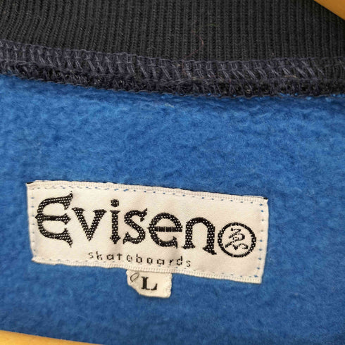 ヱビセンスケートボーズ Evisen skateboards ボーダーリブ 刺繍ロゴトレーナー メンズ L