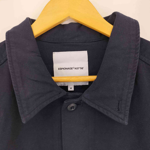 ESPIONAGE N37 56 コットンサテンミリタリーシャツジャケット メンズ import:M