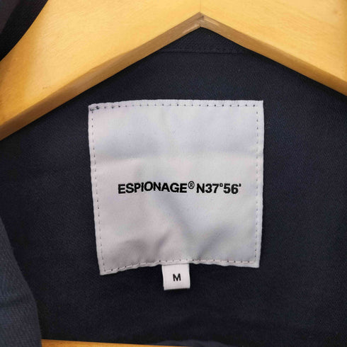 ESPIONAGE N37 56 コットンサテンミリタリーシャツジャケット メンズ import:M