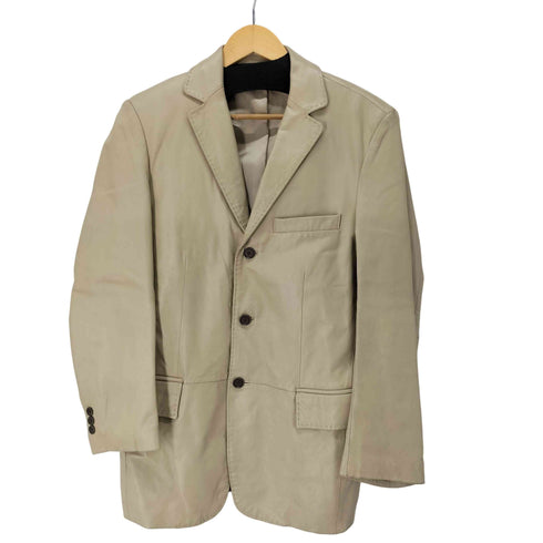 タカキュー TAKA Q ラムレザー3Bテーラードジャケット メンズ JPN:M