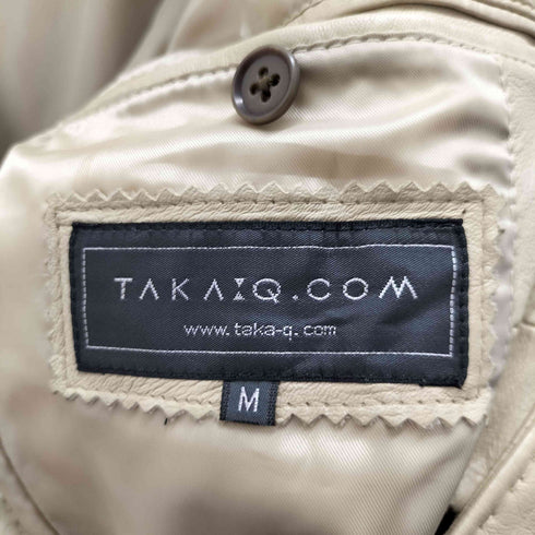 タカキュー TAKA Q ラムレザー3Bテーラードジャケット メンズ JPN:M