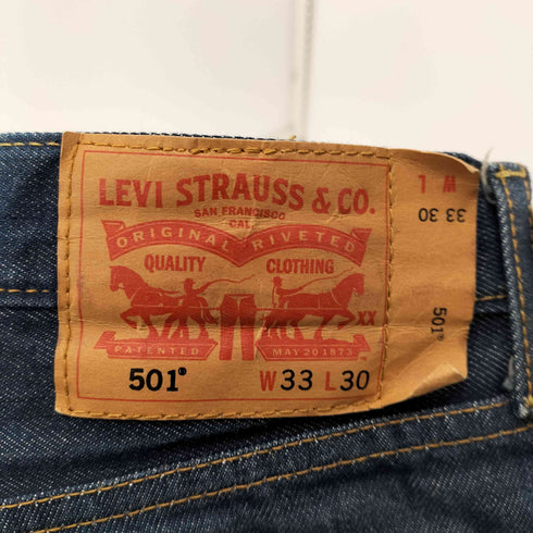 リーバイス Levis ボタンフライインディゴデニムパンツ メンズ W33L30