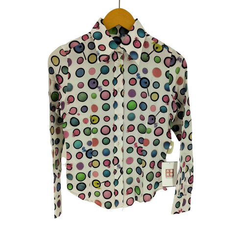 ポールスミスブラック Paul Smith BLACK サークル ペイント 総柄 L/S シャツ レディース EUR:40