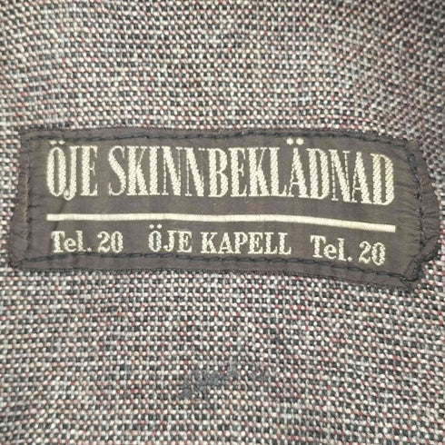 OJE SKINNBEKLADNAD 40~50s Swedish Leather Jacket メンズ