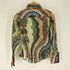 ポールスミスブラック Paul Smith BLACK ボタン グラデーション 総柄 L/S ドレス シャツ レディース EUR:40