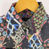 ポールスミスブラック Paul Smith BLACK 裁縫道具 ボタン リボン メジャー 総柄 L/S ドレス シャツ ロングカフス レディース EUR:40