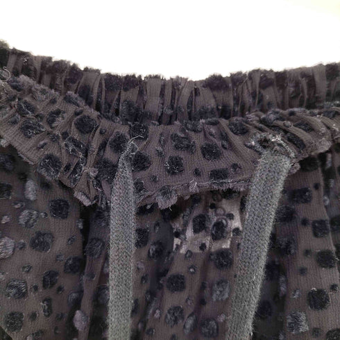 ローブドシャンブルコムデギャルソン robe de chambre COMME des GARCONS ベロアドット シアースカート レディース JPN:1