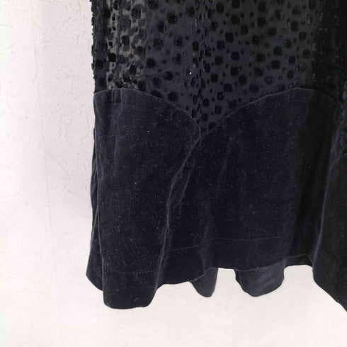 ローブドシャンブルコムデギャルソン robe de chambre COMME des GARCONS ベロアドット シアースカート レディース JPN:1