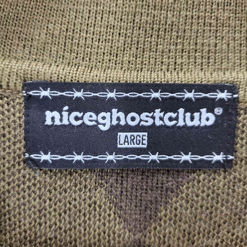 NICE GHOST CLUB アーガイルポロシャツ メンズ JPN:L