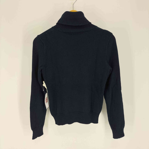 ラルフローレン RALPH LAUREN ポニー 刺繍 タートルネック コットン ニット セーター レディース import:M