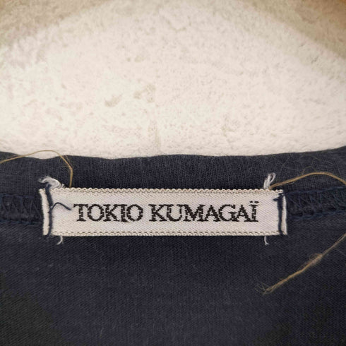 トキオクマガイ TOKIO KUMAGAI ロゴプリント リボンデザイン カットソー メンズ import:M
