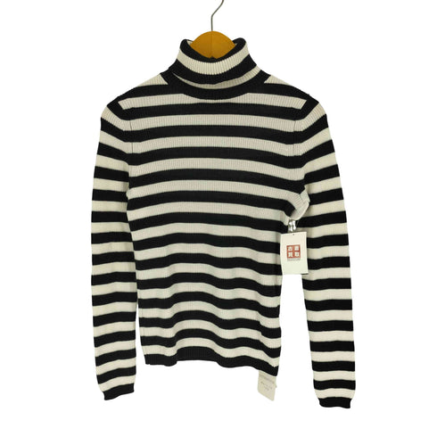 ドレステリア DRESSTERIOR 畔編み ボーダー タートルネック コットン ニット セーター レディース 00
