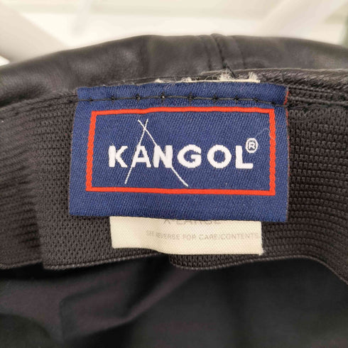 カンゴール KANGOL USA製 レザー キャスケット メンズ XL