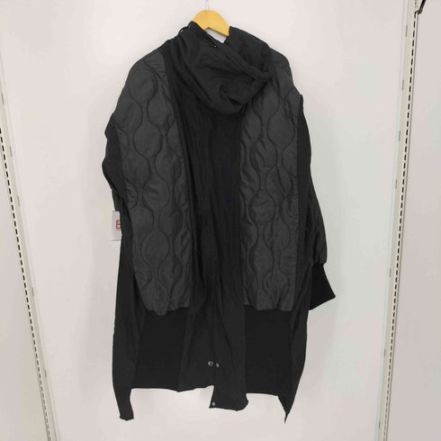 ナナナナサーカ 77circa make triangle switching m-51 coat ブラック レディース