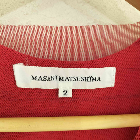 マサキマツシマ MASAKI MATSUSHIMA チュールレイヤード ノースリーブニット レディース