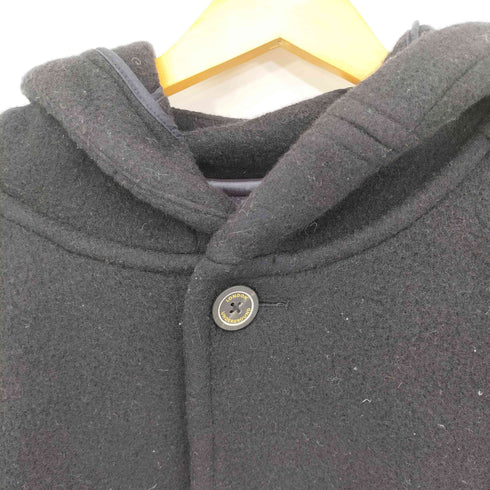 ROUNDEL by London Underground ナイロン混 ウール フーデッド ハーフコート メンズ import:M