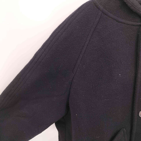 ROUNDEL by London Underground ナイロン混 ウール フーデッド ハーフコート メンズ import:M