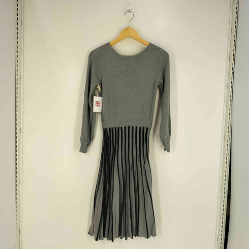 リエンダ rienda ストライプフレアニットワンピース レディース FREE