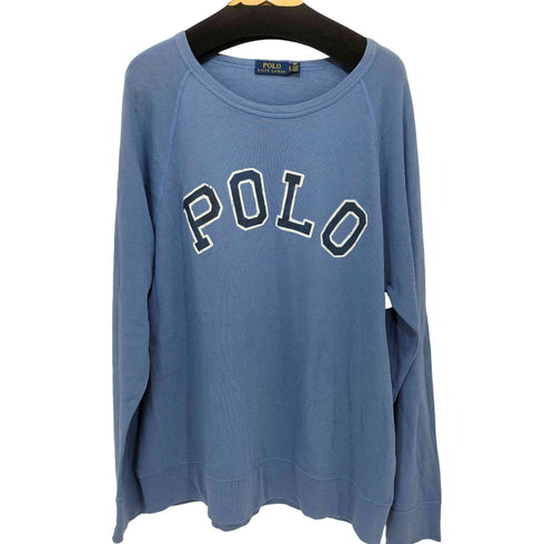 ポロラルフローレン POLO RALPH LAUREN ロゴプリント オーバーサイズ ラグラン ロングスリーブTシャツ ロンT メンズ import:XL