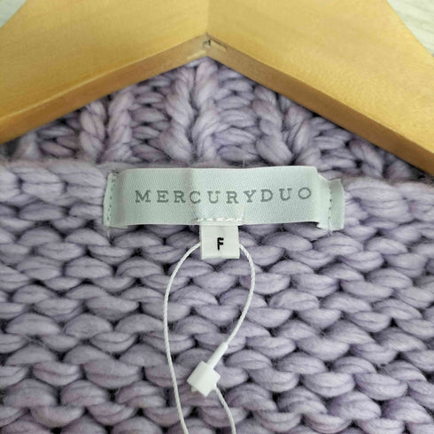 マーキュリーデュオ MERCURYDUO ケーブルスリーブハンドニットガウン レディース FREE
