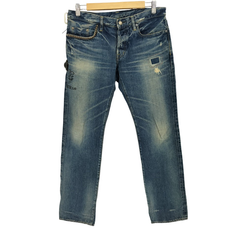 ヒステリックグラマー HYSTERIC GLAMOUR 90S~00S スタッズ STIE LO ダメージ加工デニムパンツ メンズ 32