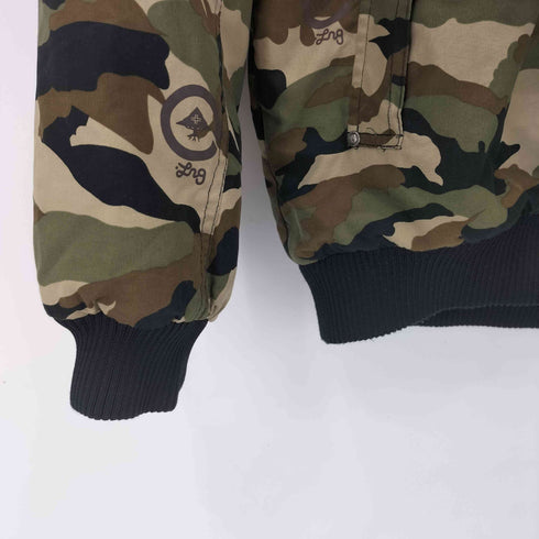 エルアールジー LRG パッチ刺繍 カモ柄 フーデッド 中綿ジャケット メンズ JPN:M