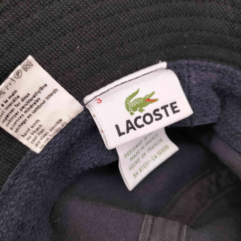 ラコステ LACOSTE ワニ刺繍ロゴ バケットハット メンズ 3
