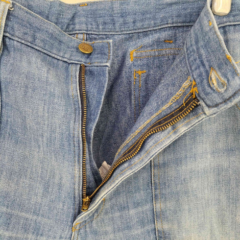 リー Lee 70s MADE IN USA 紙タグ 418-5049 ジッパーフライ ブーツカットデニムパンツ 42TALON メンズ