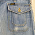 リー Lee 70s MADE IN USA 紙タグ 418-5049 ジッパーフライ ブーツカットデニムパンツ 42TALON メンズ