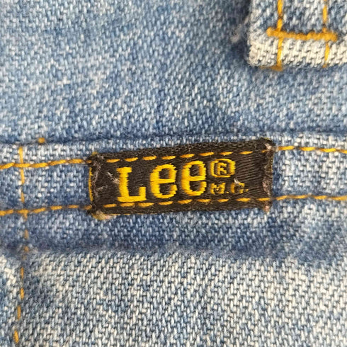 リー Lee 70s MADE IN USA 紙タグ 418-5049 ジッパーフライ ブーツカットデニムパンツ 42TALON メンズ