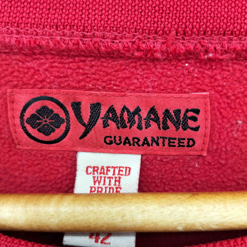 ヤマネギャランティード YAMANE GUARANTEED バック刺繍 ボアクルーネックプルオーバー メンズ US:42