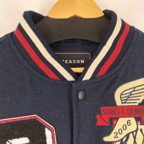 REASON レザー切替ワッペンスタジャン メンズ JPN:XL