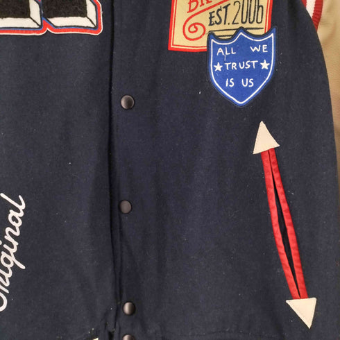 REASON レザー切替ワッペンスタジャン メンズ JPN:XL