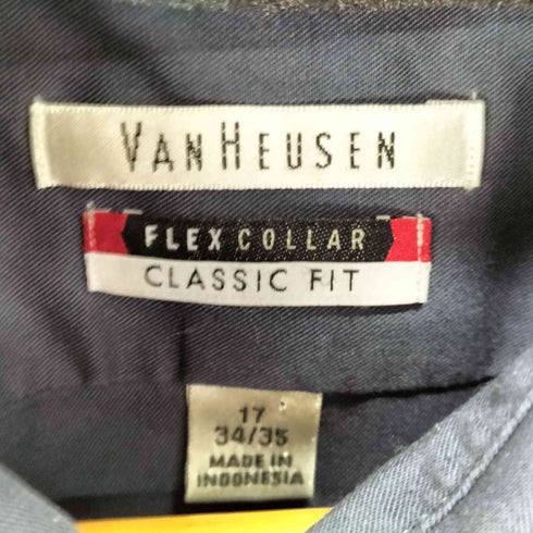 ヴァンヒューゼン VAN HEUSEN ワンポケットL/Sプレーンシャツ メンズ 17 34/35