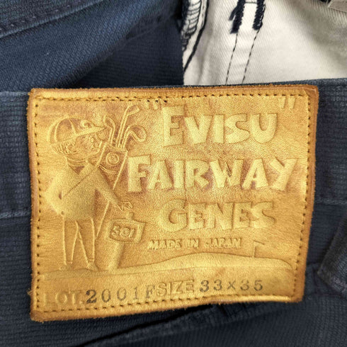 エヴィス EVISU 2001F FAIRWAY GENES ドットカモメ刺繍 コーデュロイパンツ メンズ 33