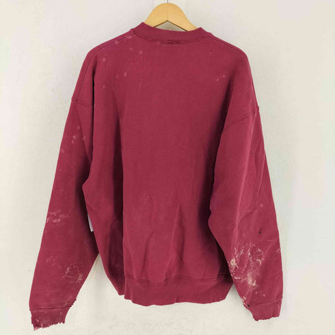 チャンピオン Champion 90s 青刺繍タグ MADE IN USA スクリプトロゴ ペイント加工スウェット メンズ import:XL