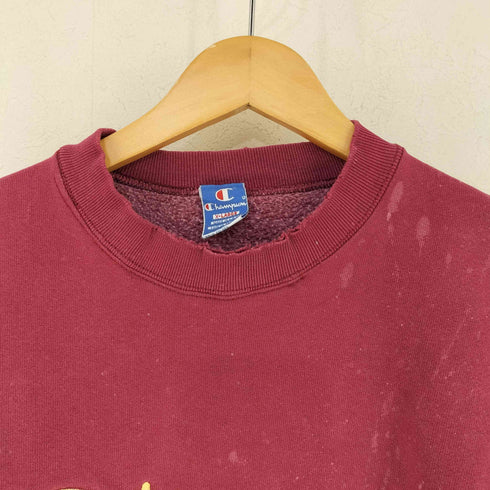 チャンピオン Champion 90s 青刺繍タグ MADE IN USA スクリプトロゴ ペイント加工スウェット メンズ import:XL